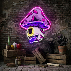 Mushroom Eye LED Neon Sign Light Pop Art
