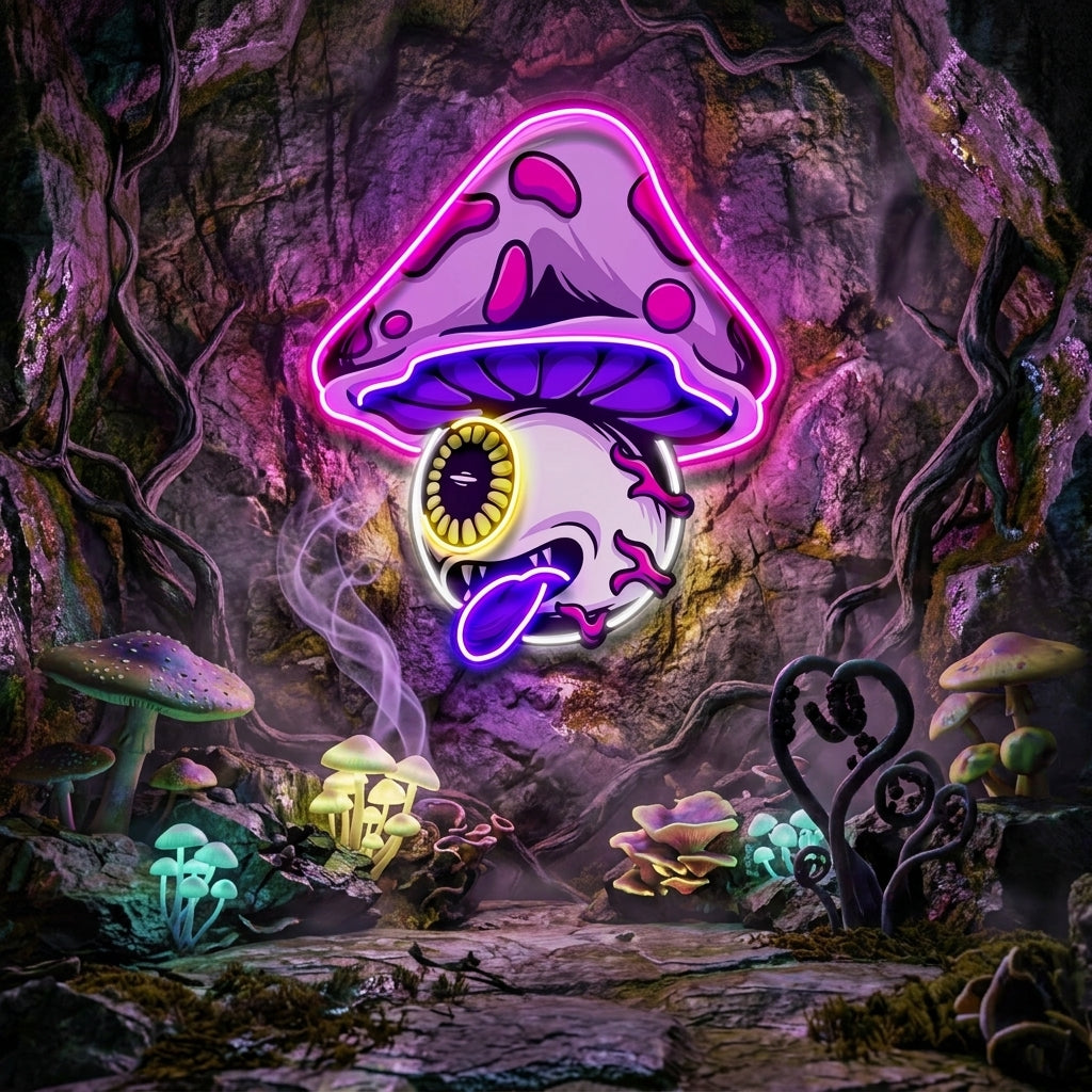 Mushroom Eye LED Neon Sign Light Pop Art