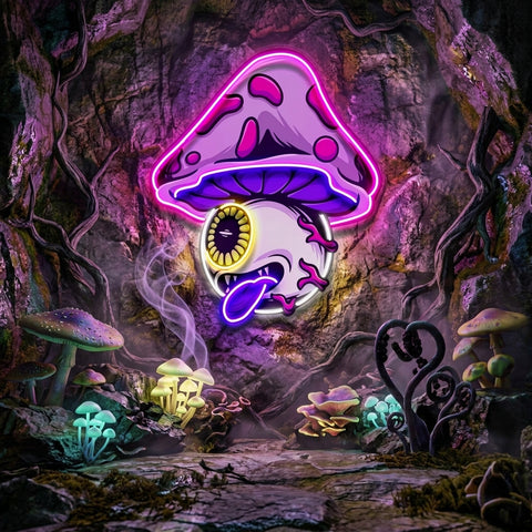 Mushroom Eye LED Neon Sign Light Pop Art