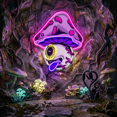 Mushroom Eye LED Neon Sign Light Pop Art
