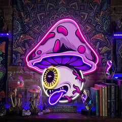 Mushroom Eye LED Neon Sign Light Pop Art