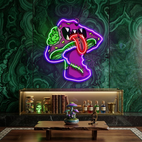 Mushroom Monster Streetwear LED Neon Sign Light Pop Art