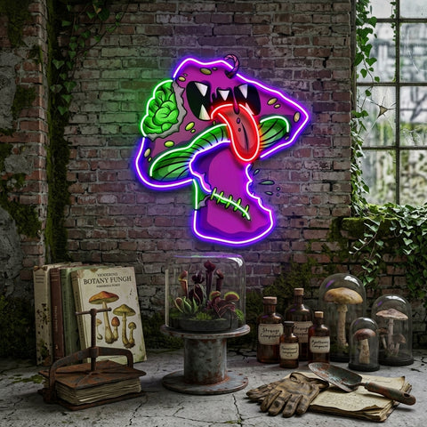 Mushroom Monster Streetwear LED Neon Sign Light Pop Art
