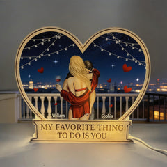 My Favorite Thing To Do Is You Valentines Romantic Couples - Personalized Light Box
