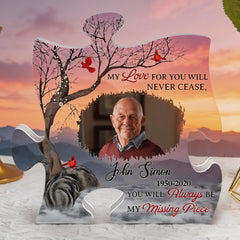 My Love For You Will Never Cease - Personalized Photo Light Box