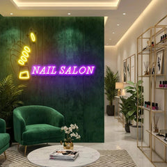 Nail Salon 1 Artwork Led Neon Sign Light, Nail Salon Decoration