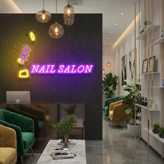Nail Salon 1 Artwork Led Neon Sign Light, Nail Salon Decoration