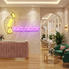 Nail Salon 1 Artwork Led Neon Sign Light, Nail Salon Decoration