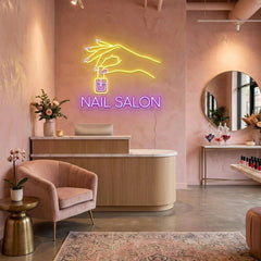 Nail Salon 1 Artwork Led Neon Sign Light, Nail Salon Decoration