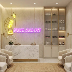 Nail Salon 1 Artwork Led Neon Sign Light, Nail Salon Decoration
