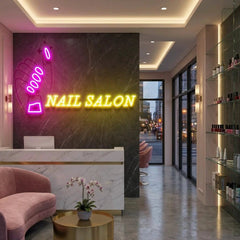 Nail Salon 1 Artwork Led Neon Sign Light, Nail Salon Decoration
