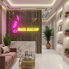 Nail Salon 1 Artwork Led Neon Sign Light, Nail Salon Decoration