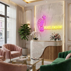 Nail Salon 1 Artwork Led Neon Sign Light, Nail Salon Decoration