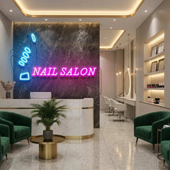 Nail Salon 1 Artwork Led Neon Sign Light, Nail Salon Decoration