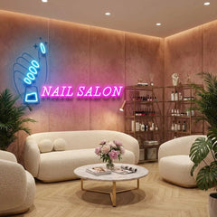Nail Salon 1 Artwork Led Neon Sign Light, Nail Salon Decoration