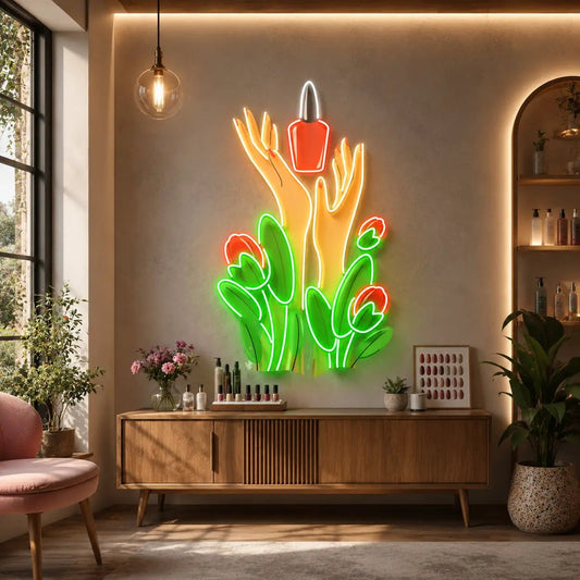 Nail Lover LED Neon Sign Light Pop Art