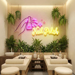 Nail Polish 1 Artwork Led Neon Sign Light, Nail Salon Decoration