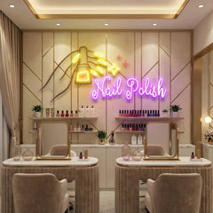 Nail Polish 1 Artwork Led Neon Sign Light, Nail Salon Decoration
