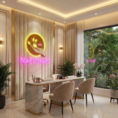 Nail Studio Artwork Led Neon Sign Light, Nail Salon Decoration