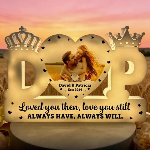 Name Letter Heart - Personalized Photo Light Box