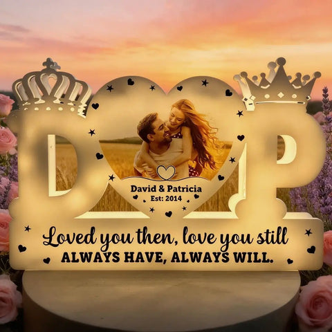 Name Letter Heart - Personalized Photo Light Box