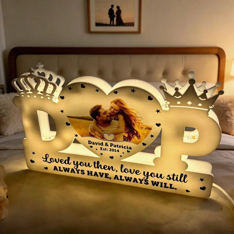 Name Letter Heart - Personalized Photo Light Box