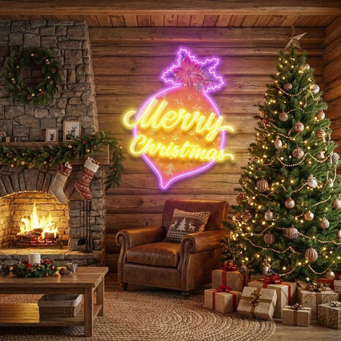 Noel Bauble Art Work Led Neon Sign Light