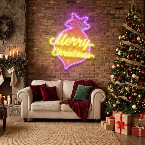 Noel Bauble Art Work Led Neon Sign Light