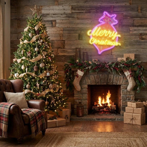 Noel Bauble Art Work Led Neon Sign Light