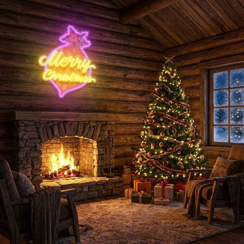 Noel Bauble Art Work Led Neon Sign Light