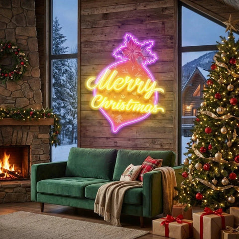 Noel Bauble Art Work Led Neon Sign Light