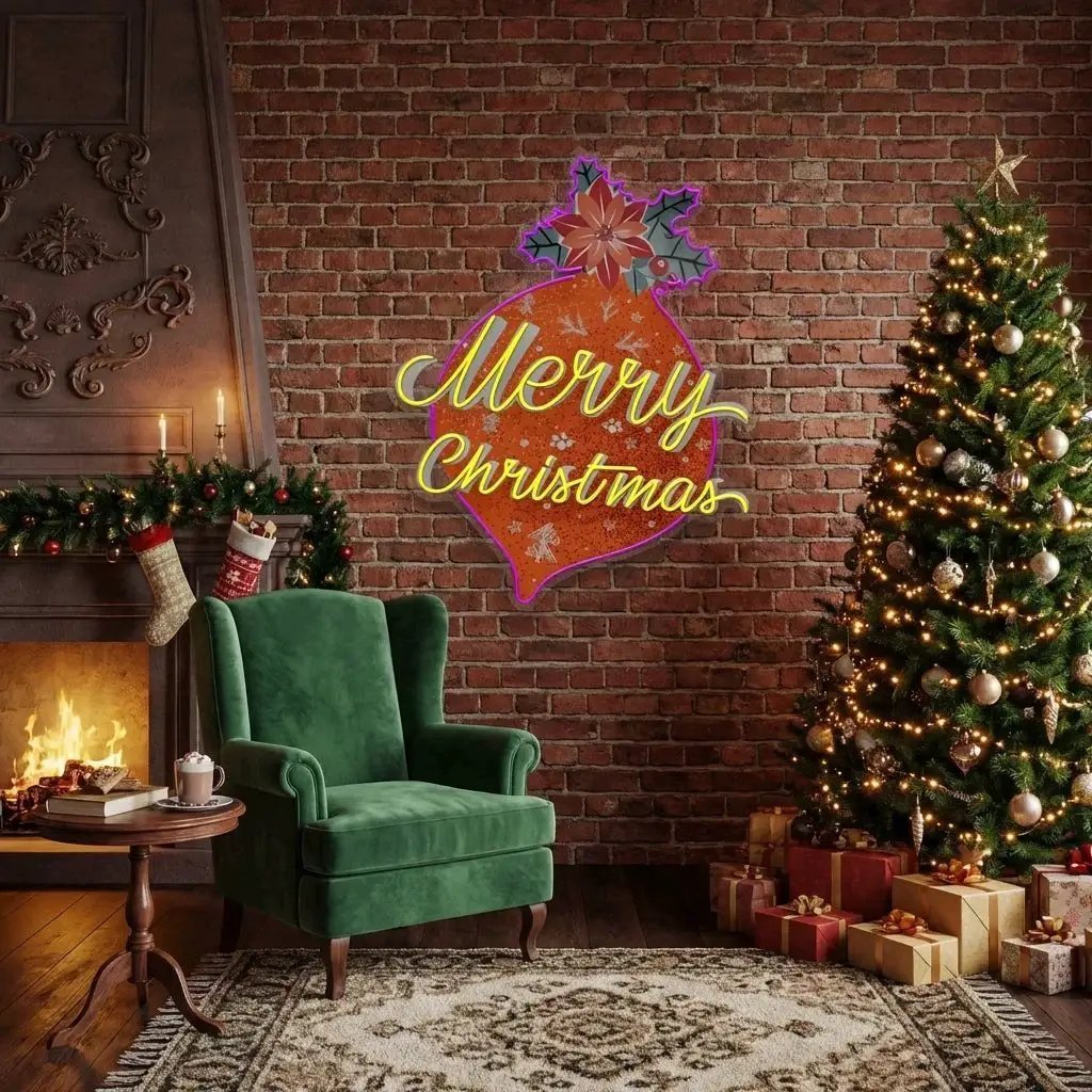 Noel Bauble Art Work Led Neon Sign Light