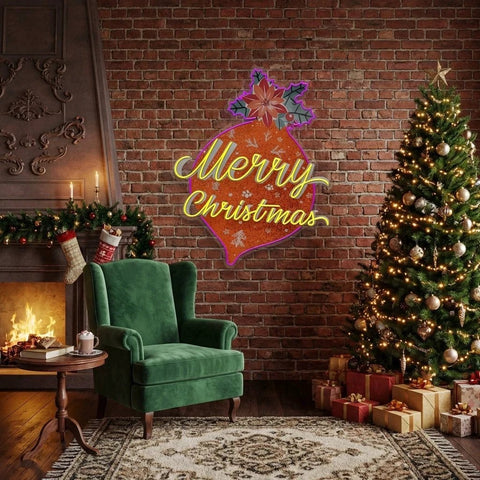 Noel Bauble Art Work Led Neon Sign Light