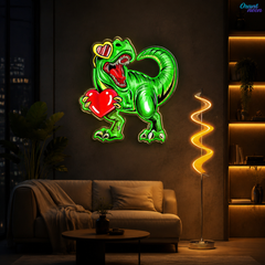 You Stole My Heart, Dino-Style Best Gift For Valentine Neon Sight Light Artwork