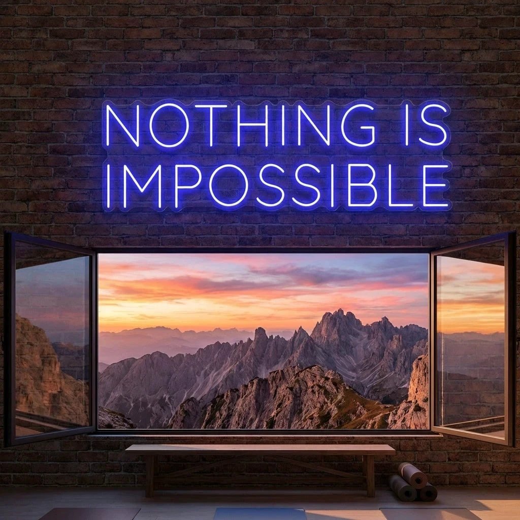 Nothing Is Impossible Led Neon Sign Light