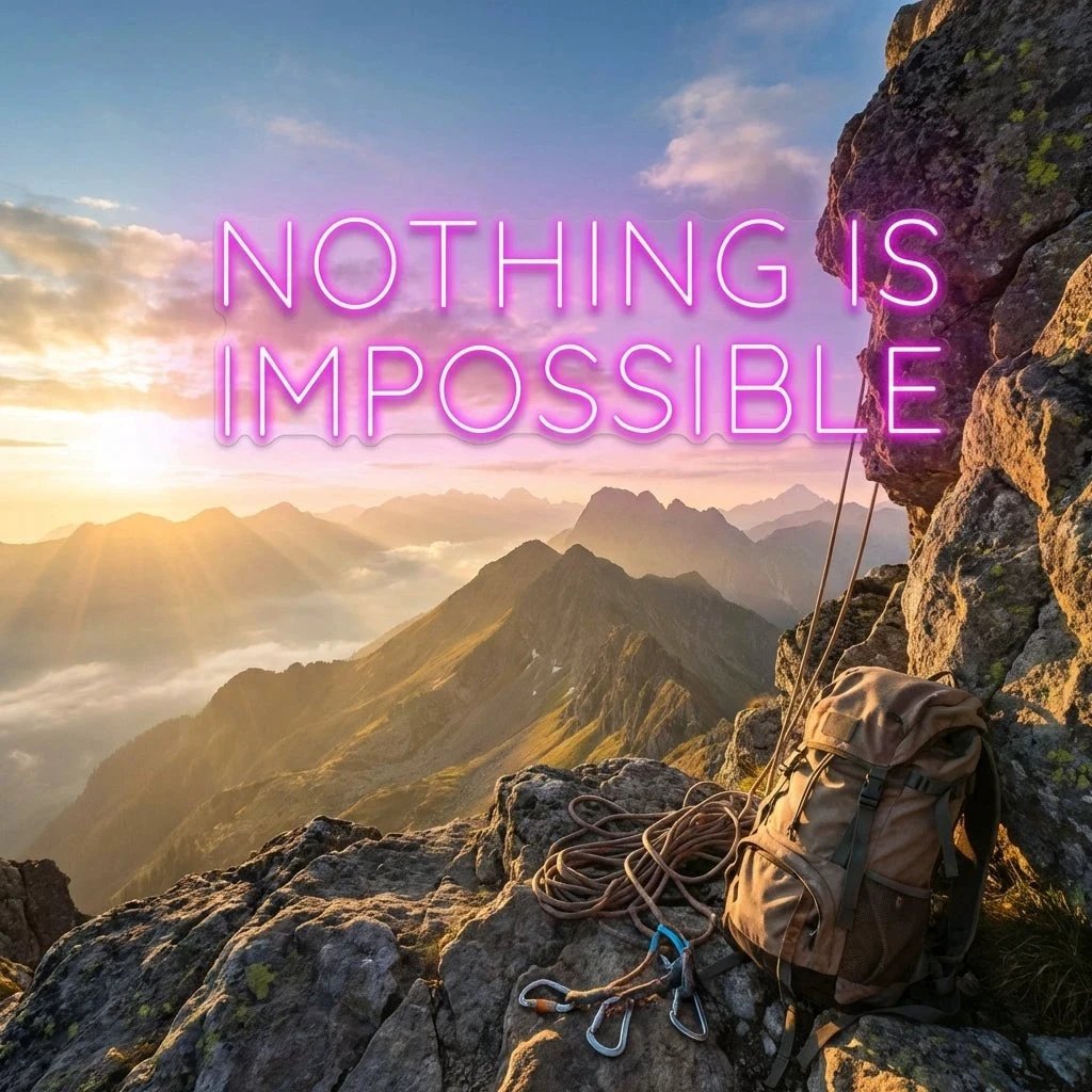 Nothing Is Impossible Led Neon Sign Light