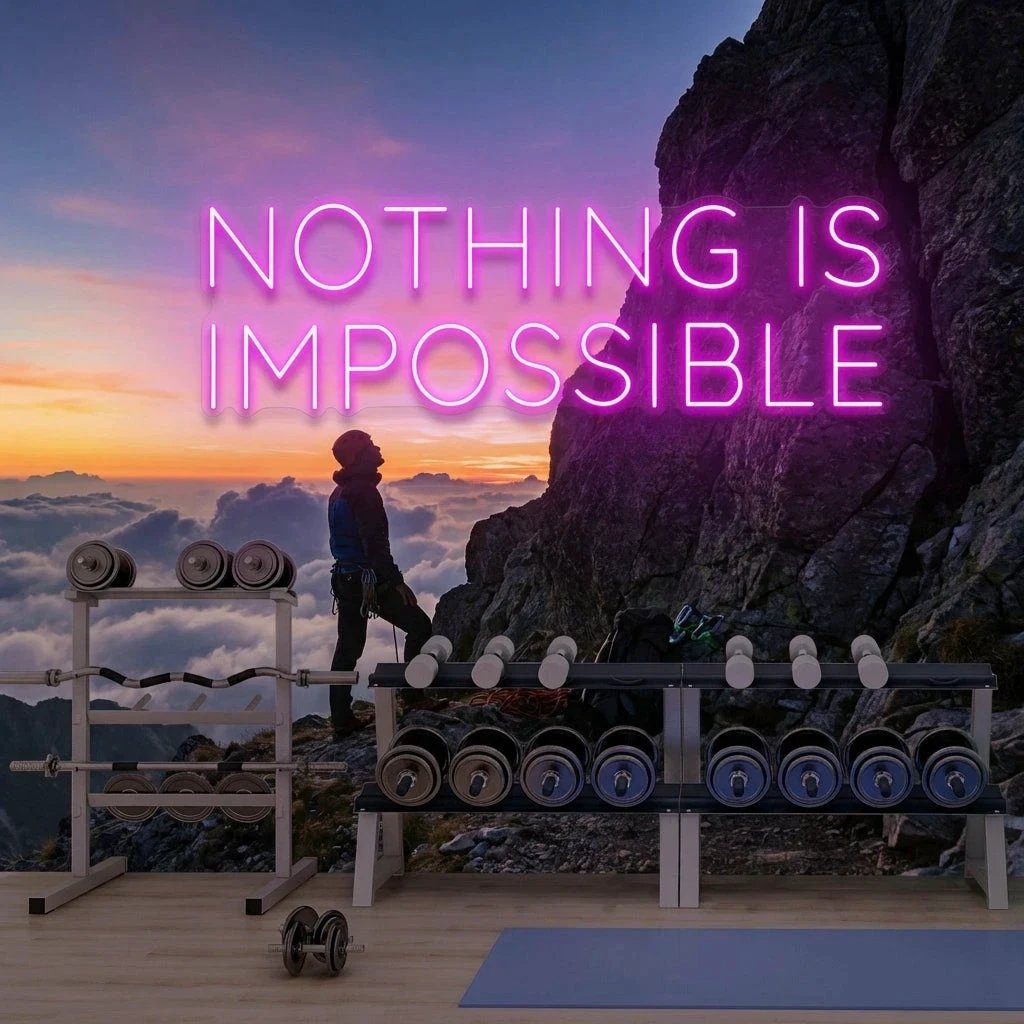 Nothing Is Impossible Led Neon Sign Light
