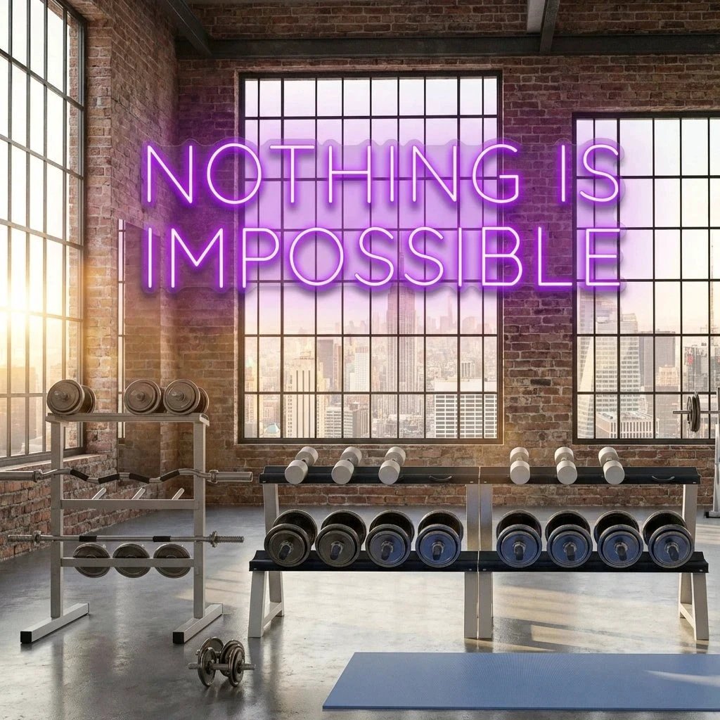 Nothing Is Impossible Led Neon Sign Light