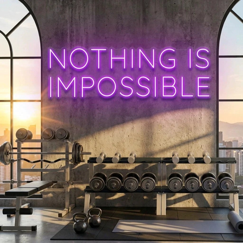 Nothing Is Impossible Led Neon Sign Light