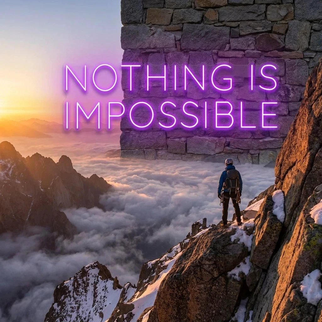 Nothing Is Impossible Led Neon Sign Light