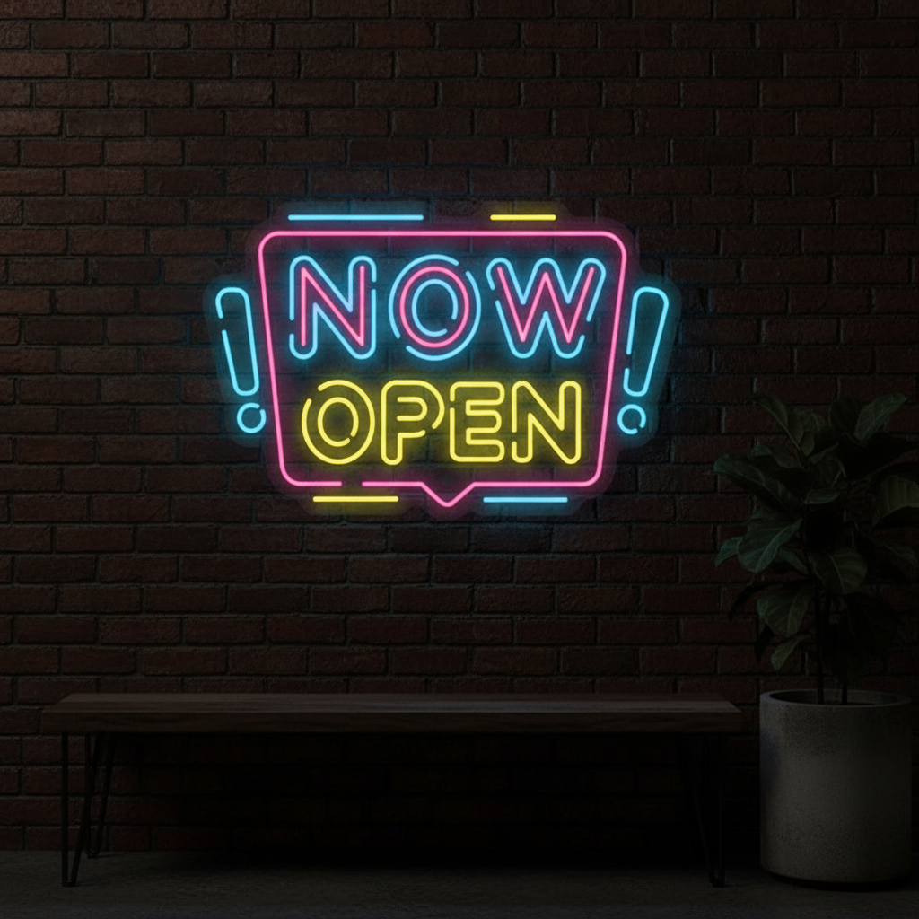 Now Open Neon Signs Now Acrylic Led Sign for Shop Business Decor