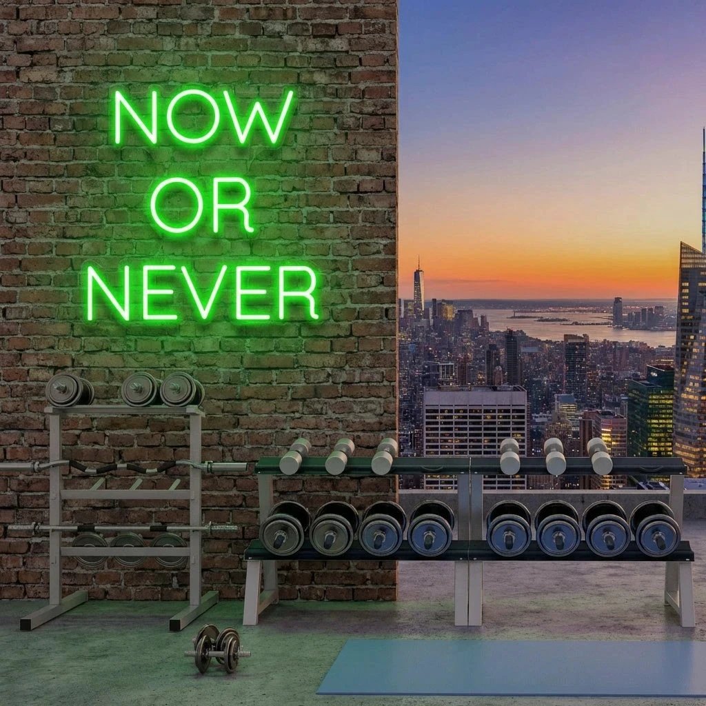 Now Or Never Led Neon Sign Light