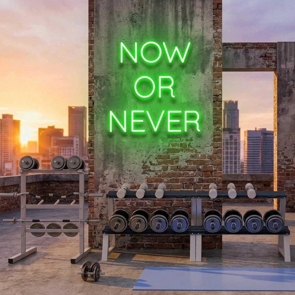 Now Or Never Led Neon Sign Light