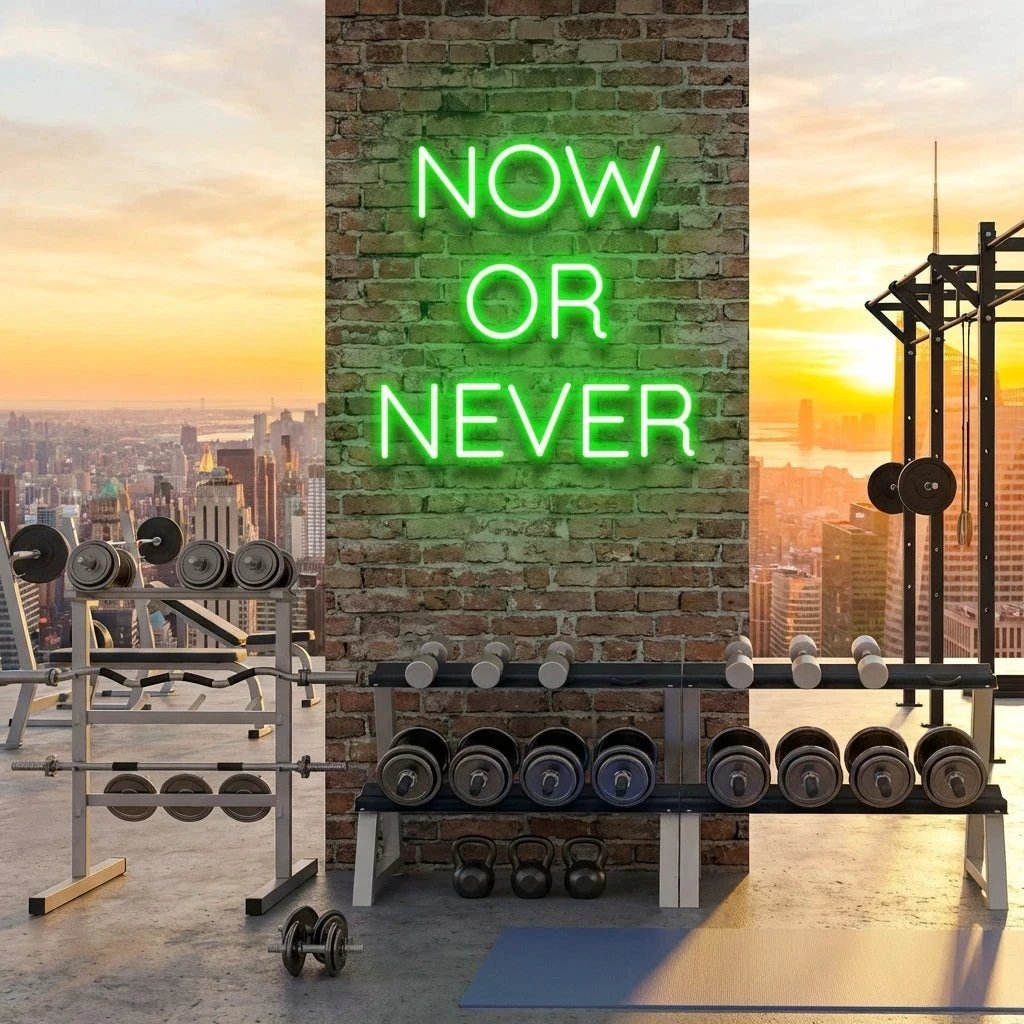 Now Or Never Led Neon Sign Light