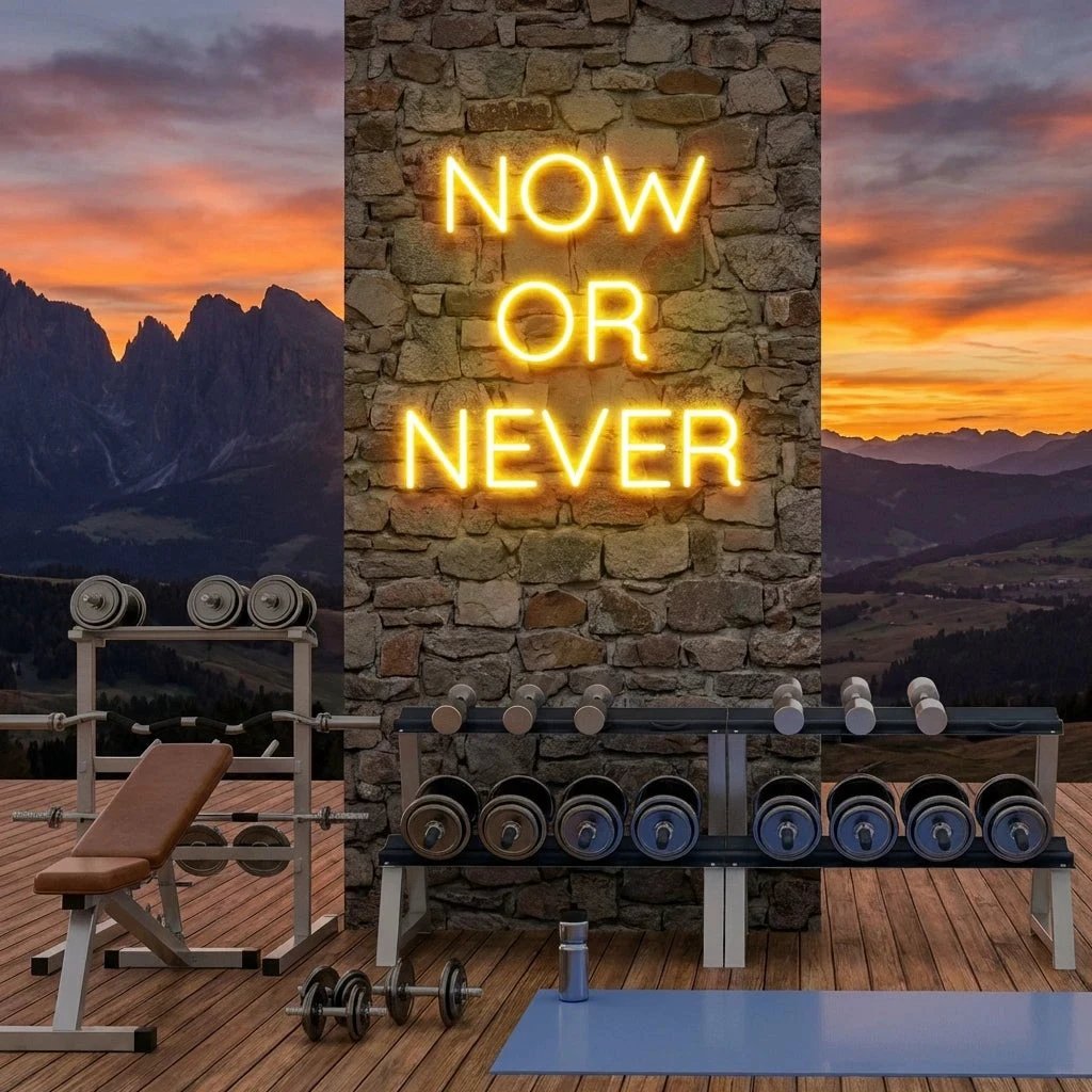 Now Or Never Led Neon Sign Light