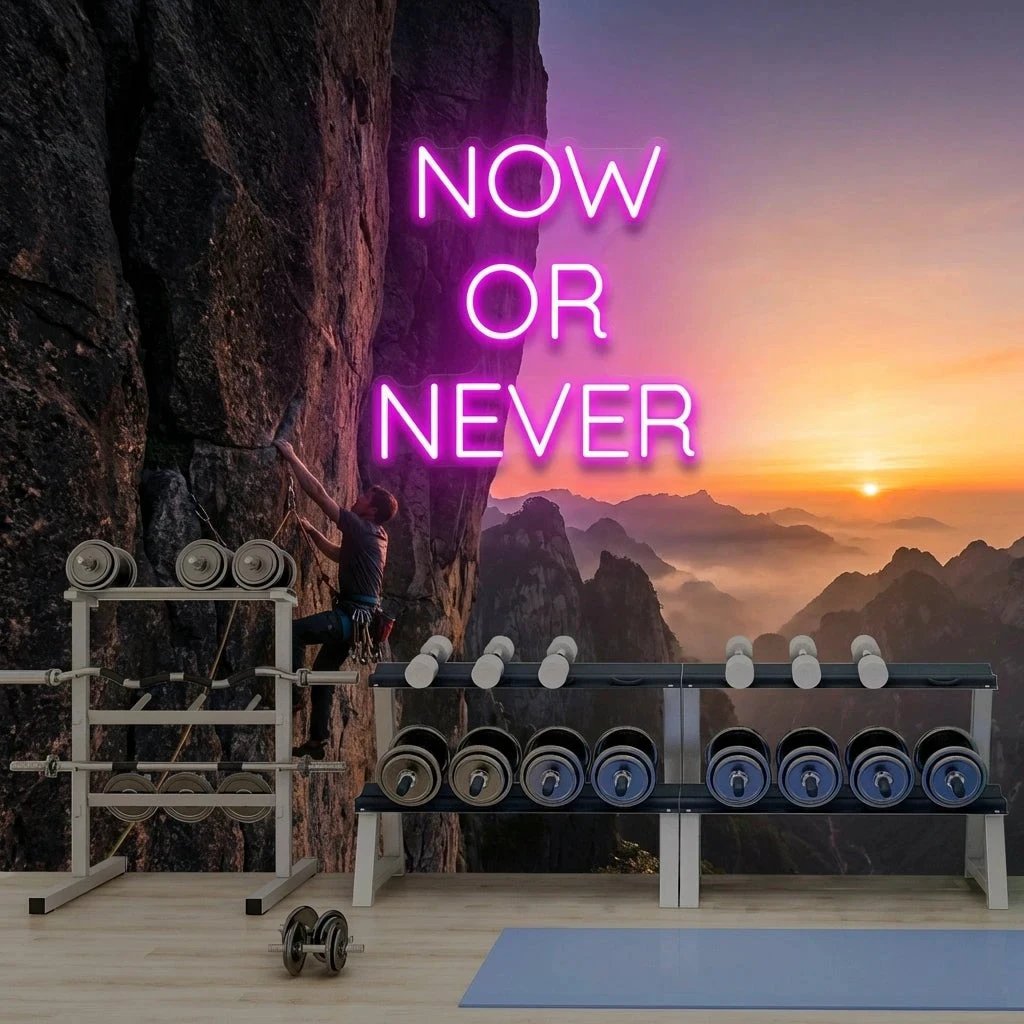 Now Or Never Led Neon Sign Light