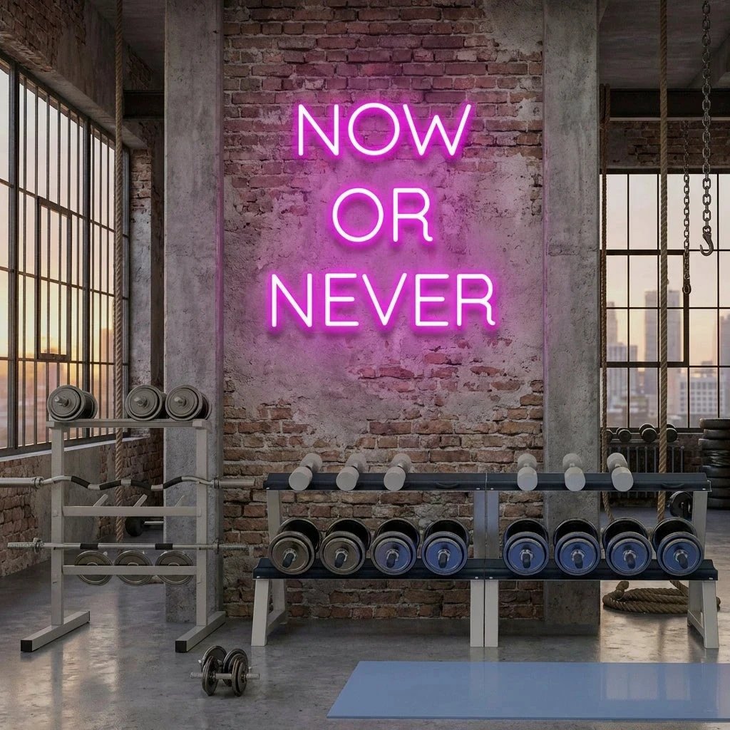 Now Or Never Led Neon Sign Light