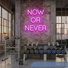 Now Or Never Led Neon Sign Light