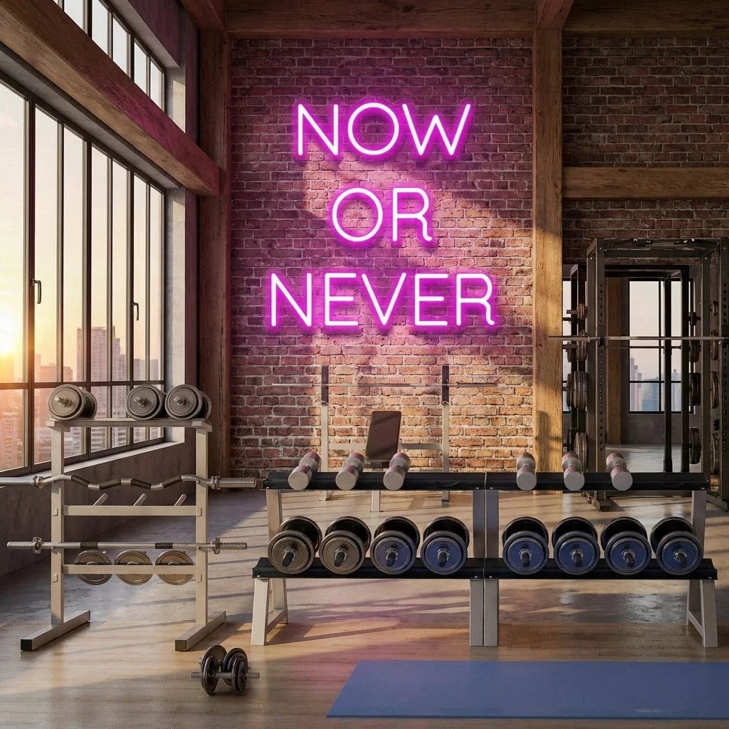 Now Or Never Led Neon Sign Light
