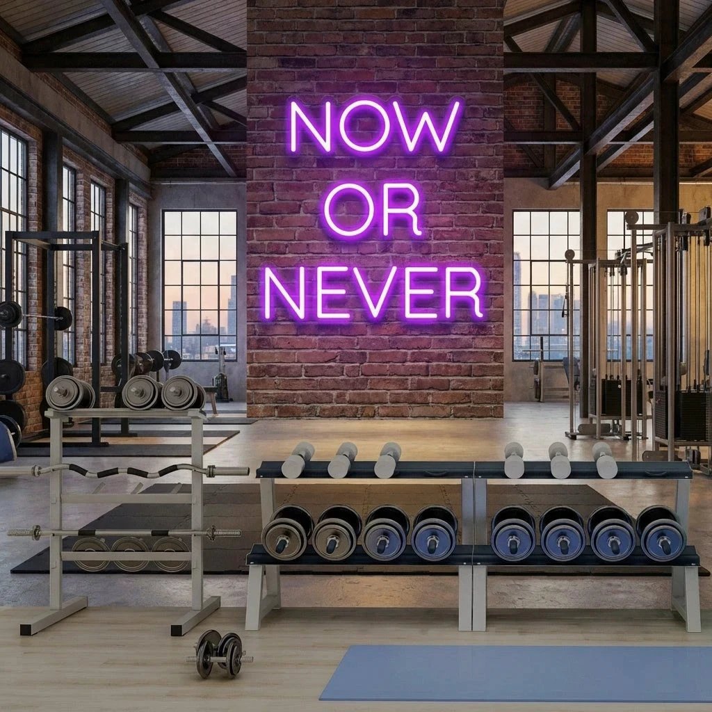 Now Or Never Led Neon Sign Light
